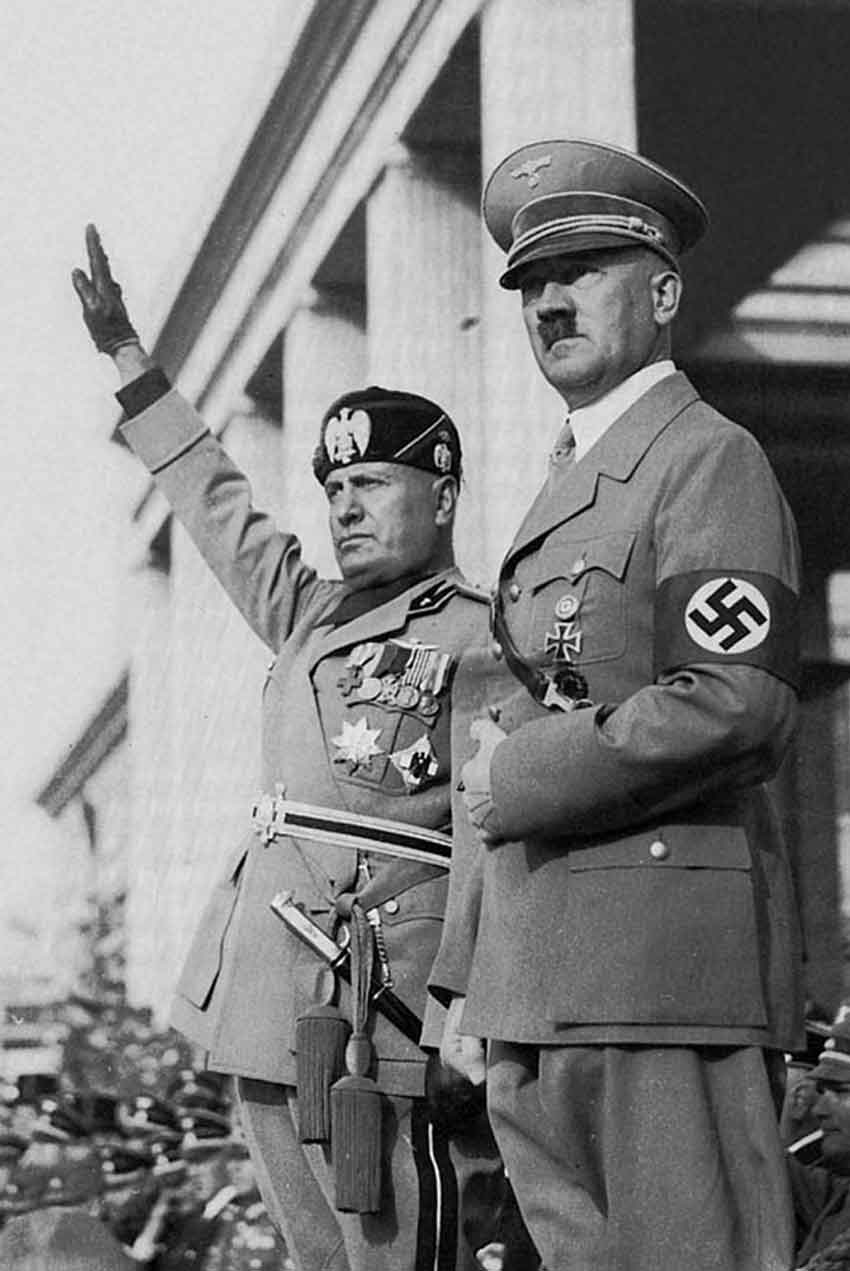 墨索里尼同希特勒会晤