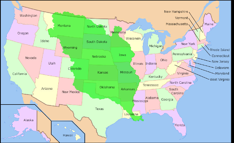 《路易斯安那购地条约》签定——美国国土面积加倍