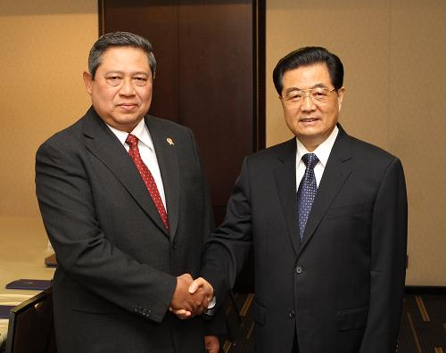 胡锦涛会见印尼总统苏西洛