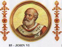 教皇约翰六世逝世
